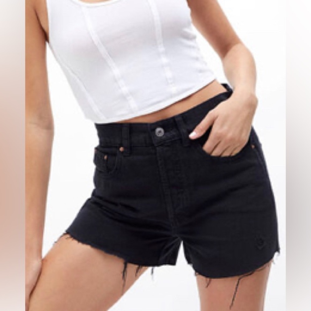 PacSun Baggy Jean denim shorts in Abyss Black. Size 23.